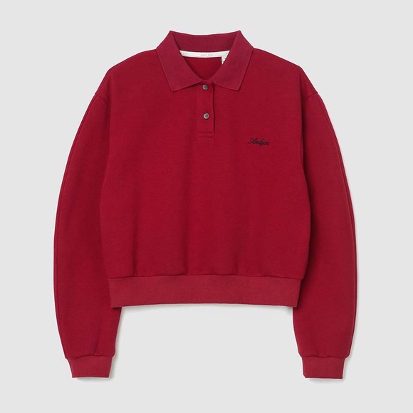 π₯ Cropped Red Polo Shirt by WConcept, XS - Picture 5 of 11